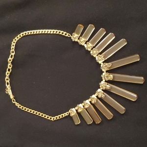 Anne Klein Vintage Jeweled Lucite Necklace